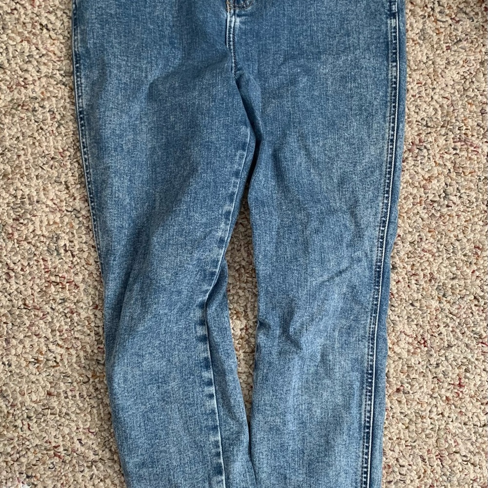 Wrangler Light Blue Acid Wash High Rise Jeans